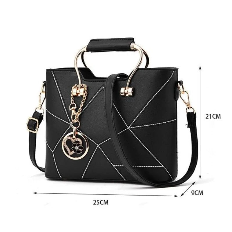 Luxury Geometric Design Women's Messenger Handbag - Trendy Home Mart