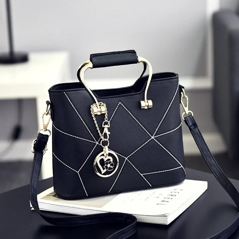 Luxury Geometric Design Women's Messenger Handbag - Trendy Home Mart