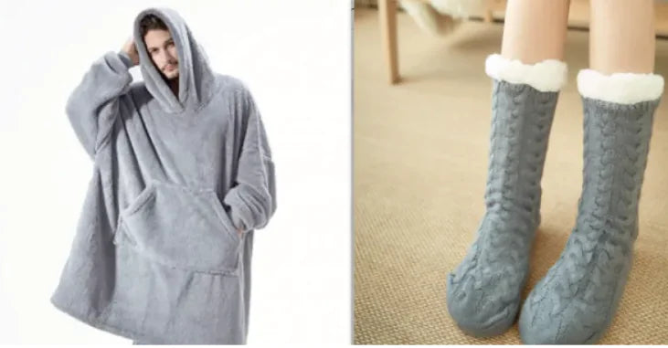 Oversized Fleece Sweatshirt Blanket