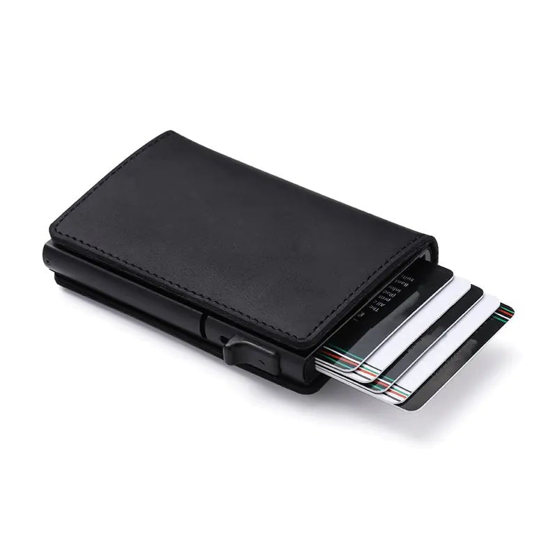 Magnetic Closure Airtag Slide Wallet - Trendy Home Mart