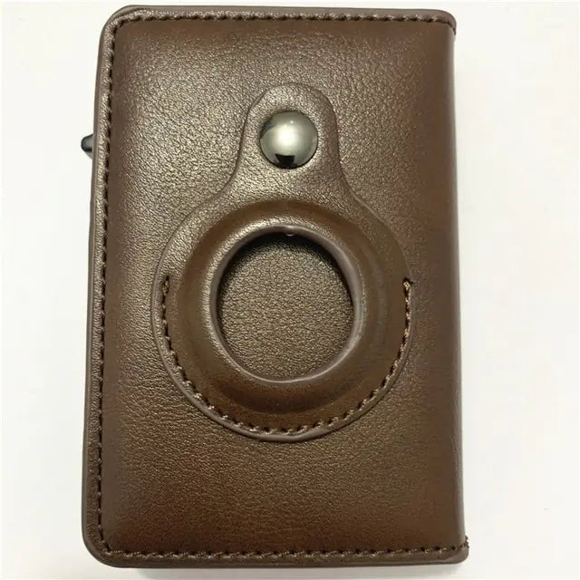 Magnetic Closure Airtag Slide Wallet - Trendy Home Mart