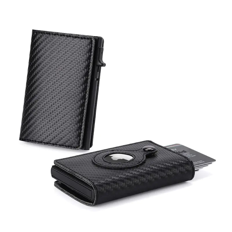 Magnetic Closure Airtag Slide Wallet - Trendy Home Mart