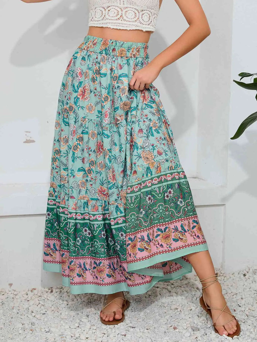 Marty Boho Maxi Skirt - Trendy Home Mart