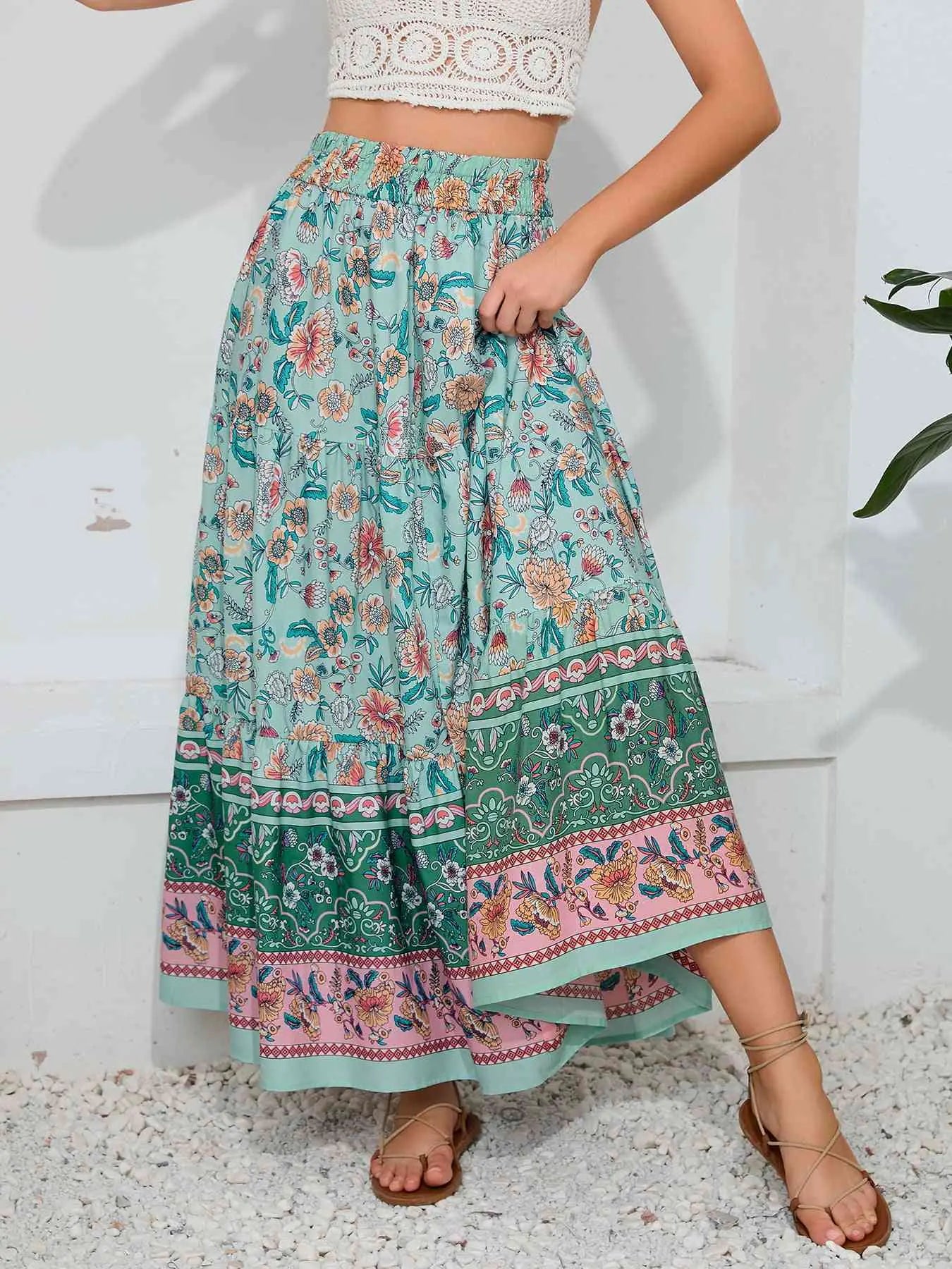 Marty Boho Maxi Skirt - Trendy Home Mart