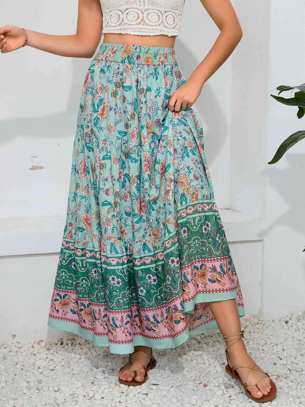 Marty Boho Maxi Skirt - Trendy Home Mart