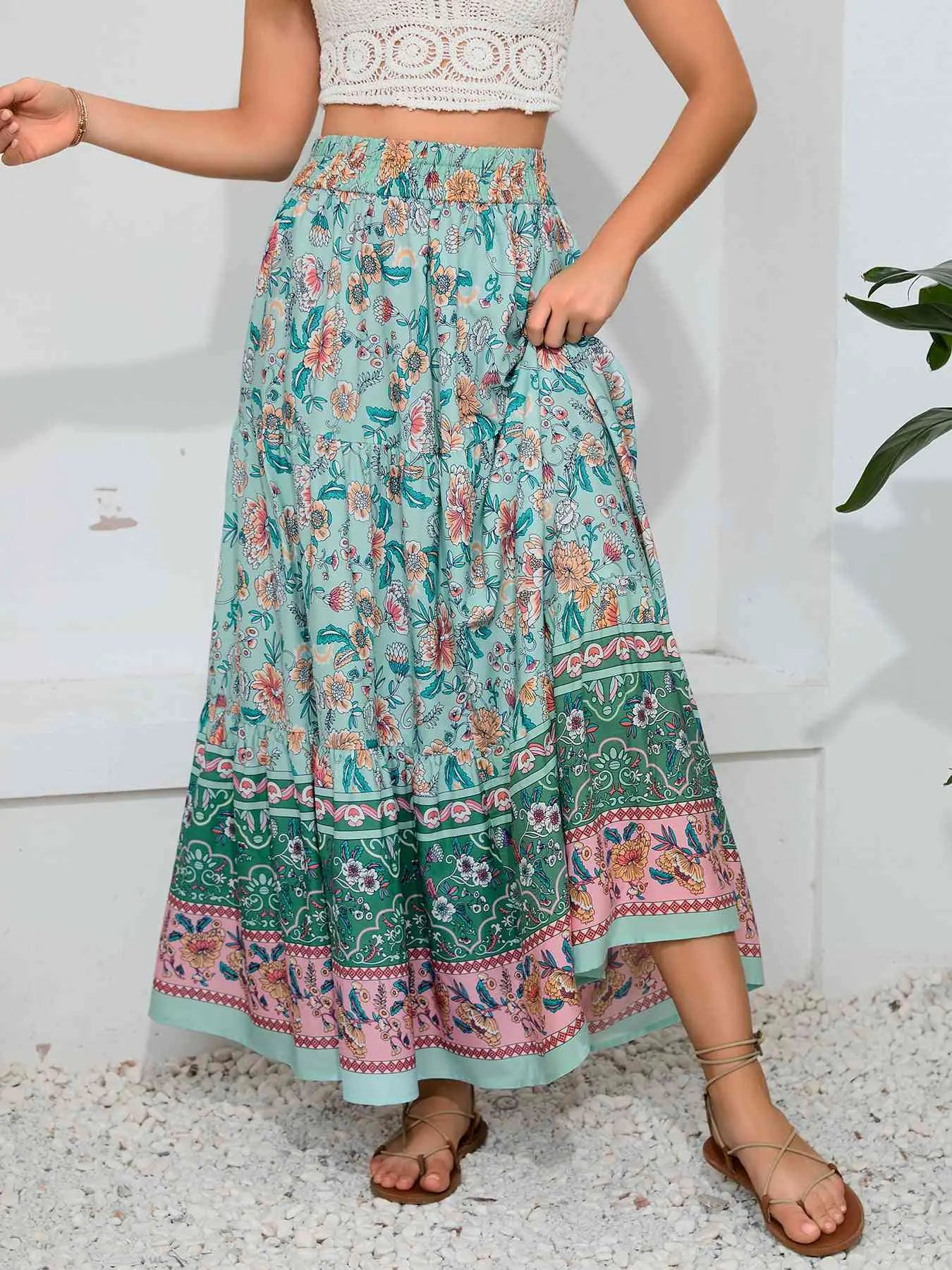 Marty Boho Maxi Skirt - Trendy Home Mart