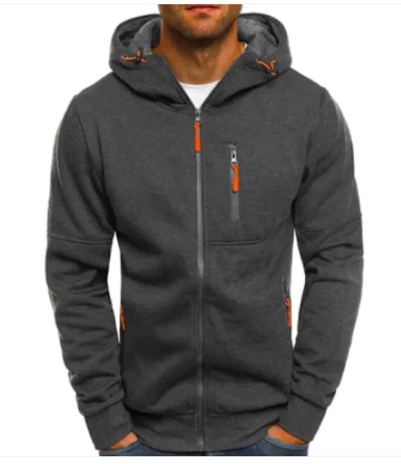 Men Hoodie Cotton Jacket - Trendy Home Mart