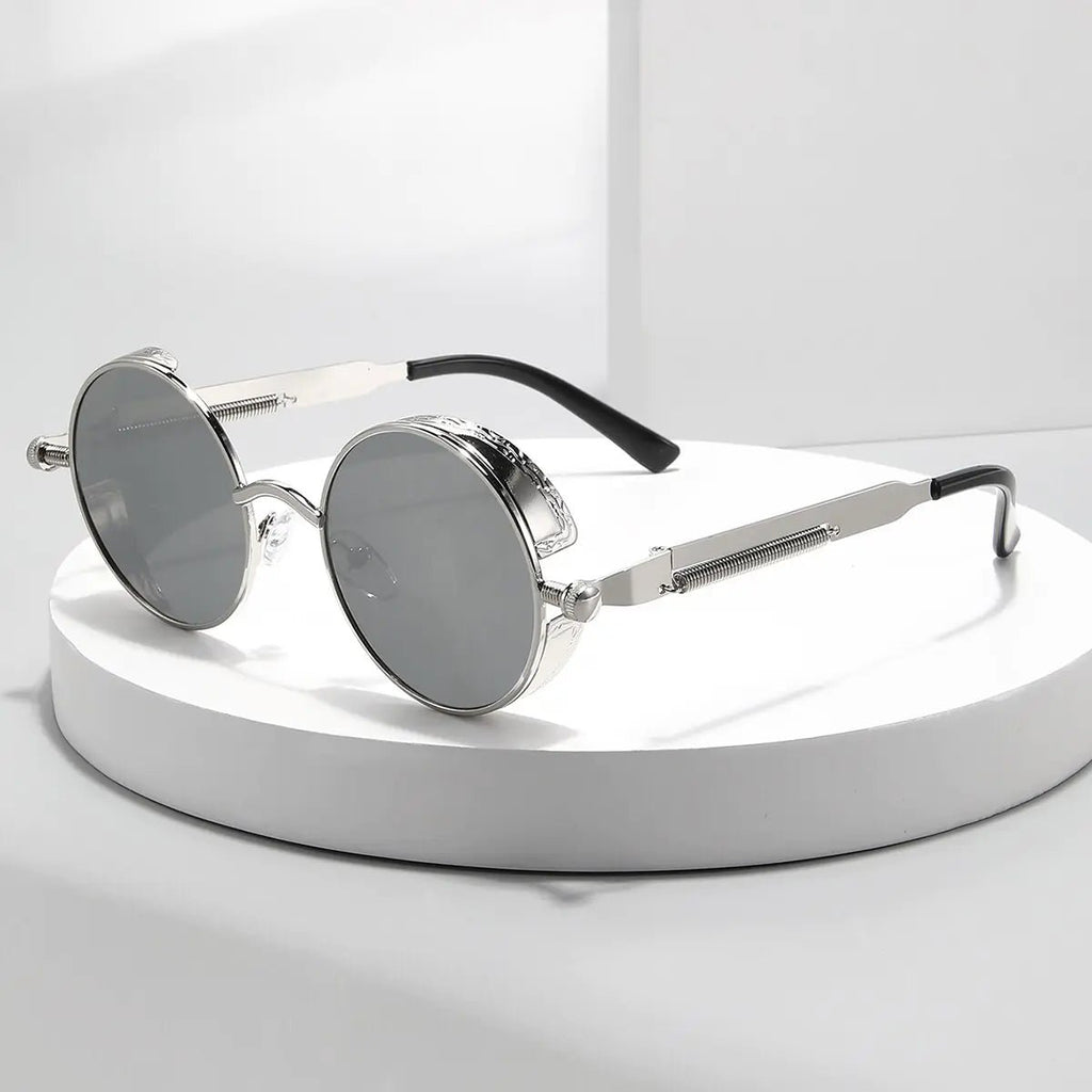 Men Retro Round Sunglasses - Trendy Home Mart
