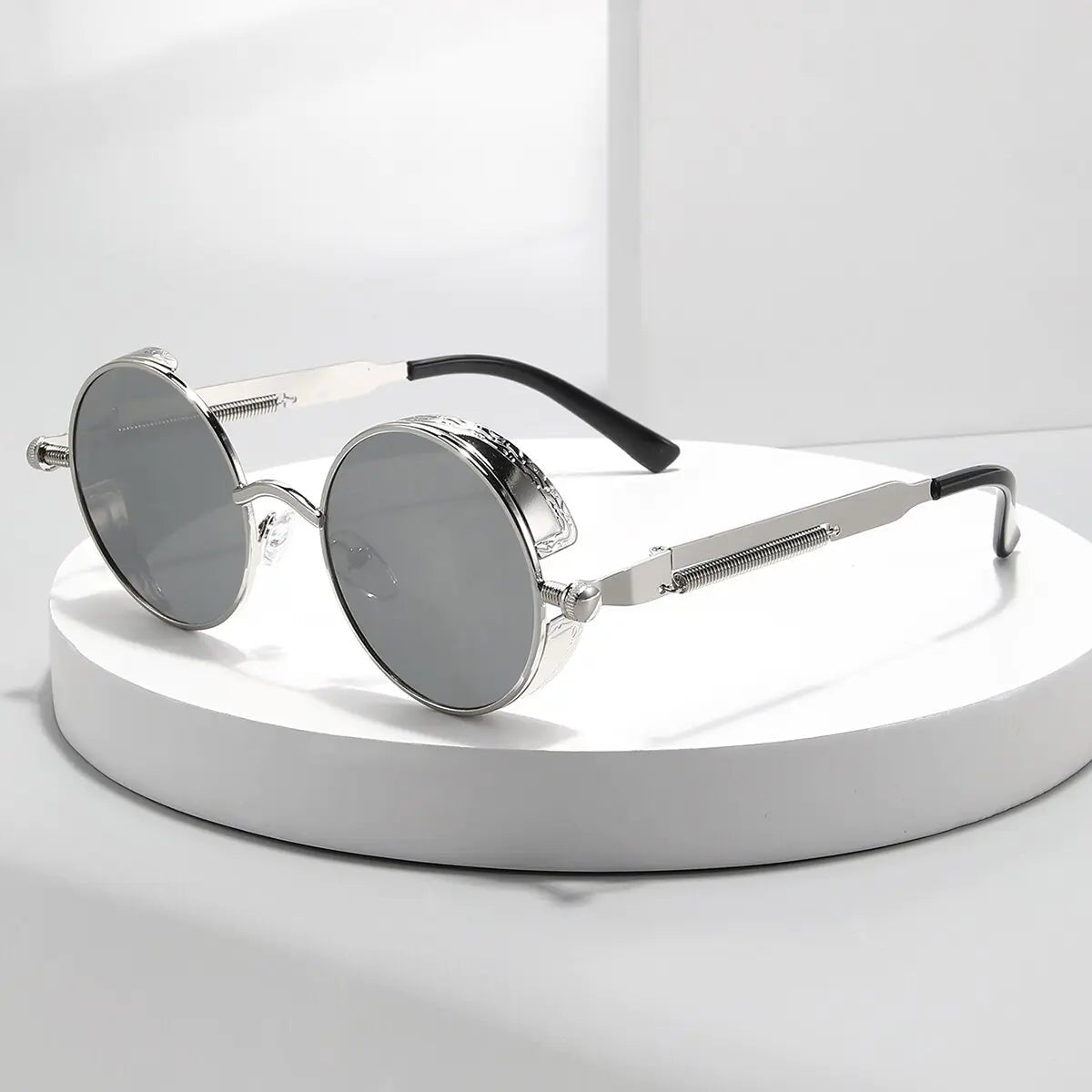 Men Retro Round Sunglasses - Trendy Home Mart