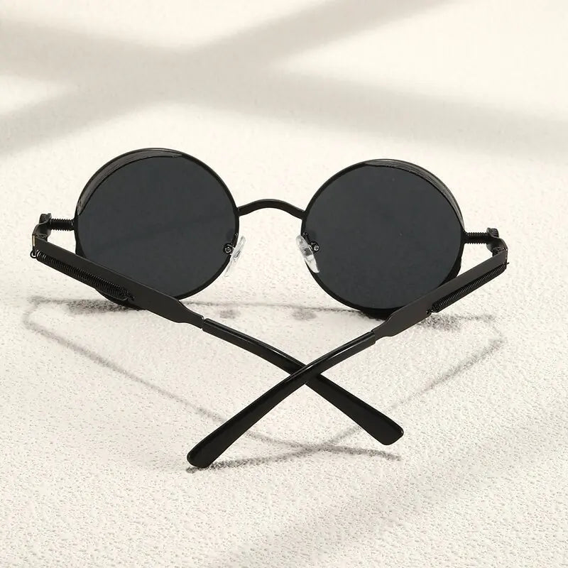 Men Retro Round Sunglasses - Trendy Home Mart
