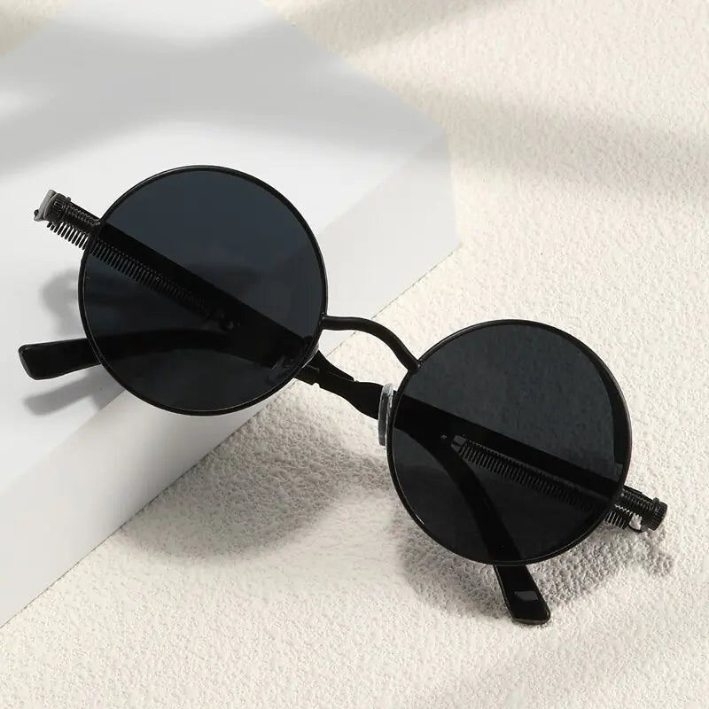 Men Retro Round Sunglasses - Trendy Home Mart