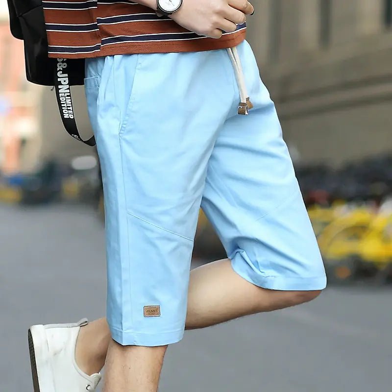 Men’s Casual Cotton Loose - Fit Five - Point Sports Shorts – Summer Breathable Comfort - Trendy Home Mart