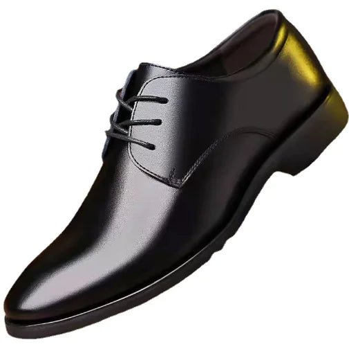 Men's Classic Leather Oxfords: British Style Formal Dress Shoes - Trendy Home Mart