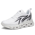 Men's Flame Printed Sneakers Flying Weave Sports Shoes - Trendy Home Mart