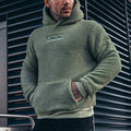 Men's Jacket Fashion Hooded Plush Sweater - Trendy Home Mart