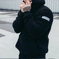 Men's Jacket Fashion Hooded Plush Sweater - Trendy Home Mart