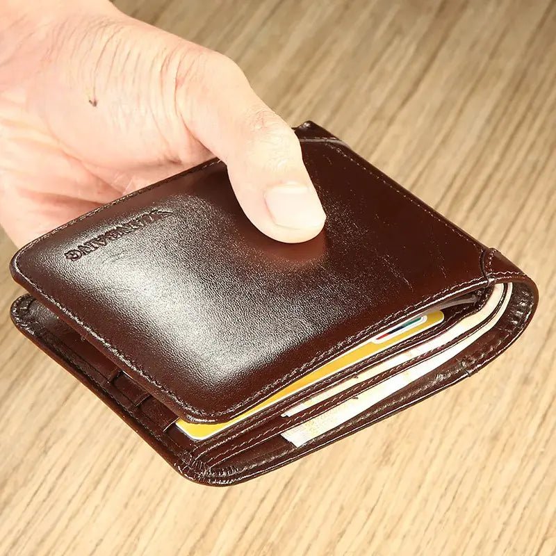 Men's Luxury Tri - Fold Wallet - Trendy Home Mart