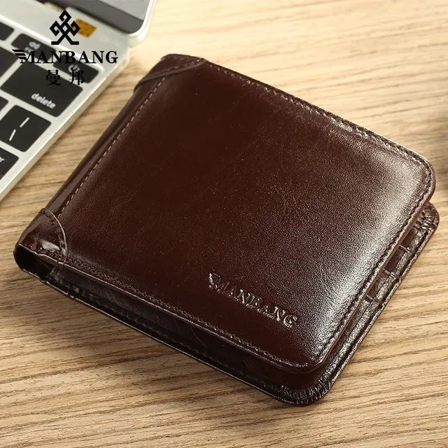 Men's Luxury Tri - Fold Wallet - Trendy Home Mart