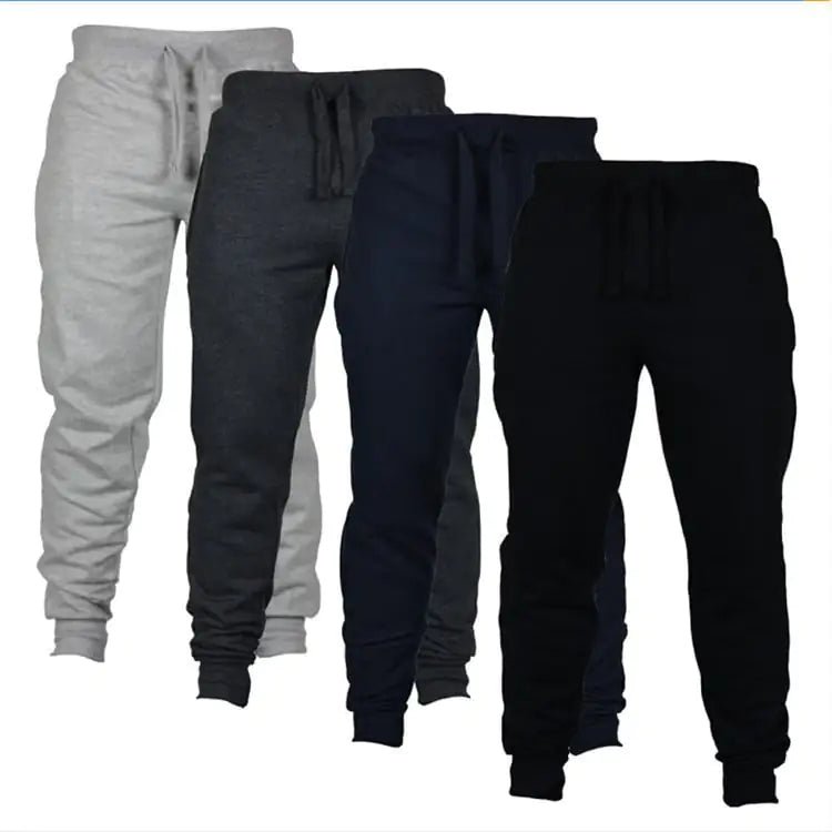Men's Outdoor Sports Fitness Pants – S to 4XL, Multiple Colors - Trendy Home Mart