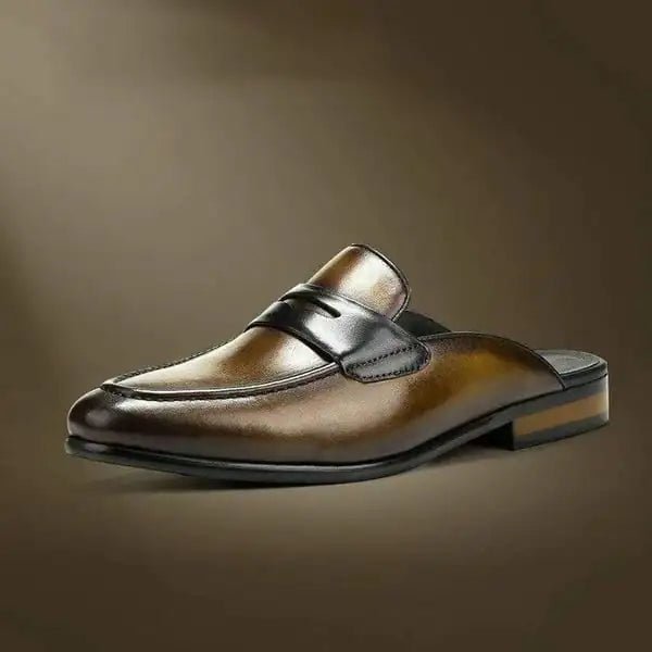Men's Versatile Casual Leather Shoes and Slippers - Trendy Home Mart