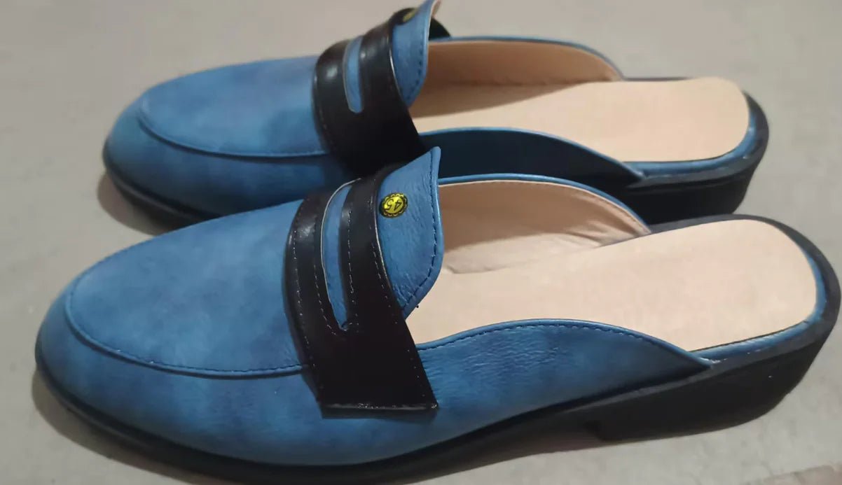 Men's Versatile Casual Leather Shoes and Slippers - Trendy Home Mart