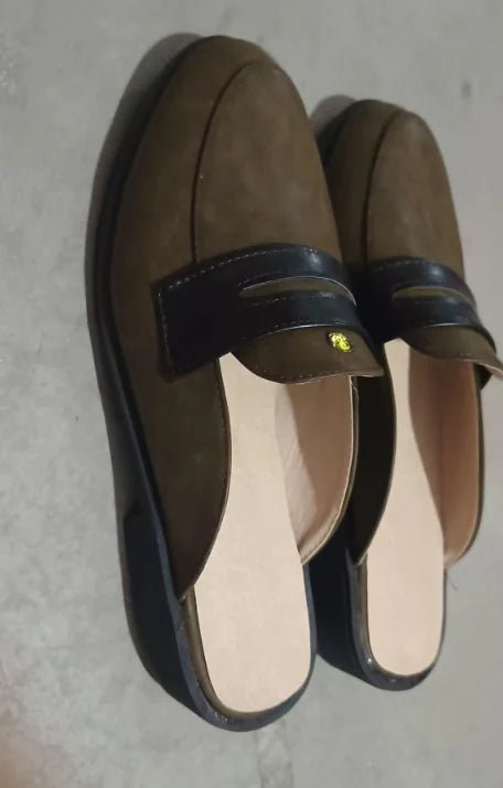 Men's Versatile Casual Leather Shoes and Slippers - Trendy Home Mart