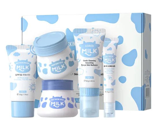 Milk Skin Care 5 - Piece Moisturizing Facial Set - Trendy Home Mart