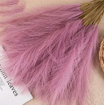 Mini Artificial Pampas Reed Grass – Elegant Home Accent - Trendy Home Mart