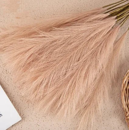 Mini Artificial Pampas Reed Grass – Elegant Home Accent - Trendy Home Mart