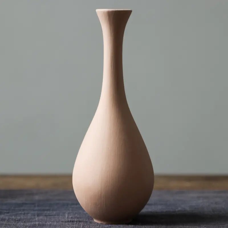 Minimalist Nordic Ceramic Vase – Elegant Frosted Finish - Trendy Home Mart