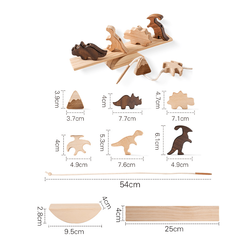 Montessori Wooden Animal Stacking Balance Toy - Trendy Home Mart