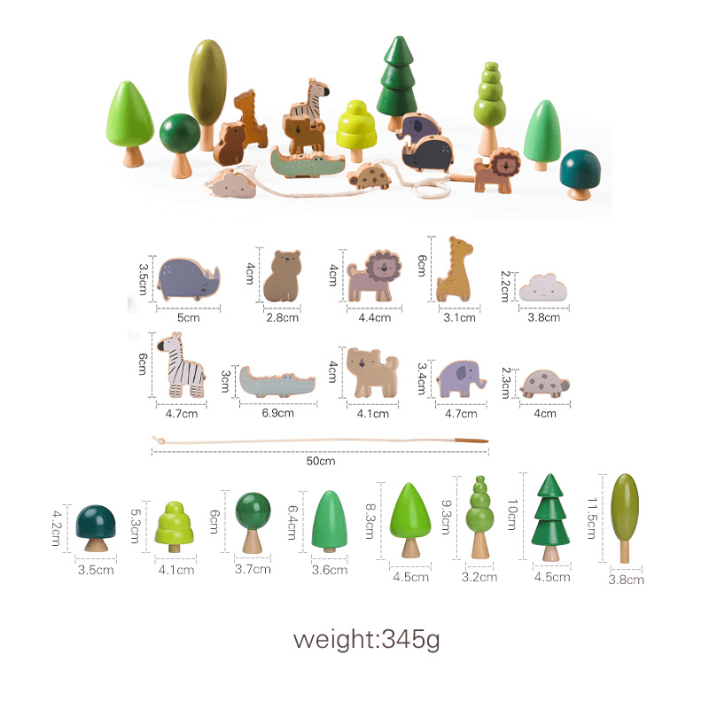 Montessori Wooden Animal Stacking Balance Toy - Trendy Home Mart