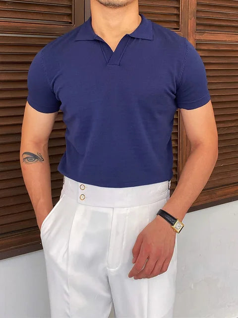 Polos de moda de verano para hombre, manga corta