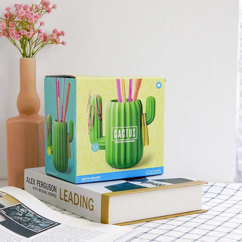 Multifunction Cactus Pen Holder and Desk Organizer - Trendy Home Mart