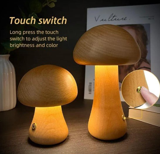 Mushroom - Shaped Table Lamp - Trendy Home Mart