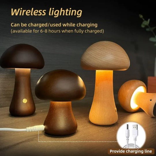 Mushroom - Shaped Table Lamp - Trendy Home Mart