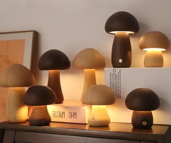 Mushroom - Shaped Table Lamp - Trendy Home Mart