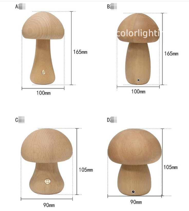 Mushroom - Shaped Table Lamp - Trendy Home Mart