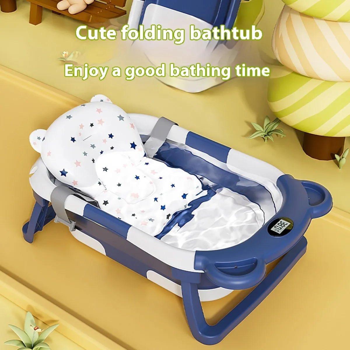 Newborn Temp-Sensing Baby Tub - Trendy Home Mart