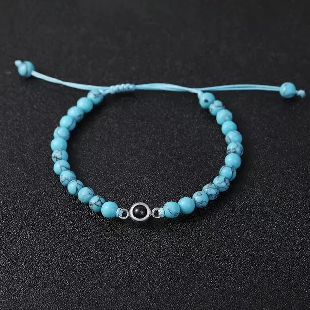 Pulsera de acero de titanio con imagen cubana