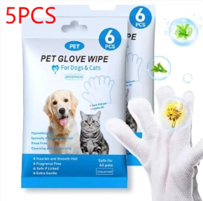 Pet Cleaning Gloves & Wipes - Trendy Home Mart