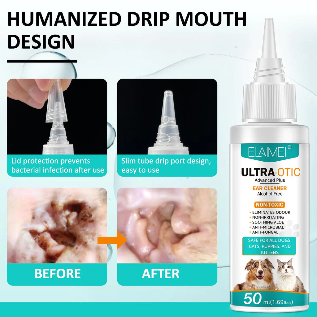 Pet Ear Cleaner 50ml - Trendy Home Mart