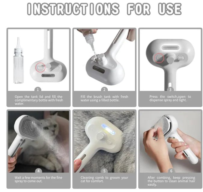 Pet Hair Spray Brush - Trendy Home Mart