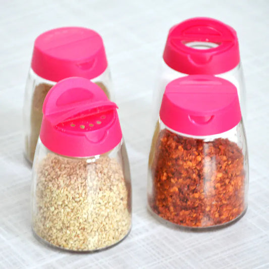 Kitchen Utensils and Glass Spice Jars Set