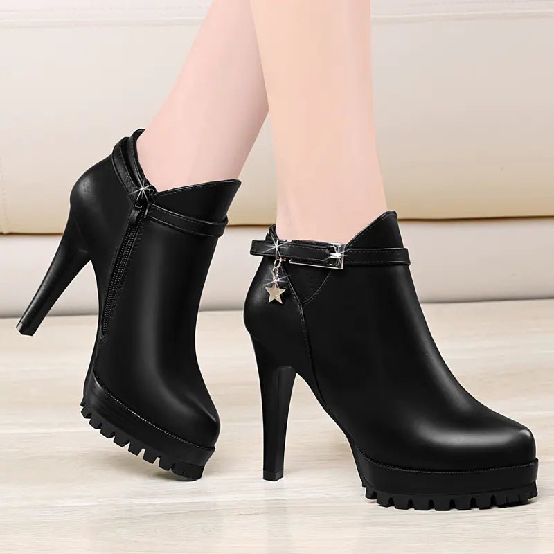 Pointed High Heel Women's Shoes, Sexy Versatile Flats - Trendy Home Mart