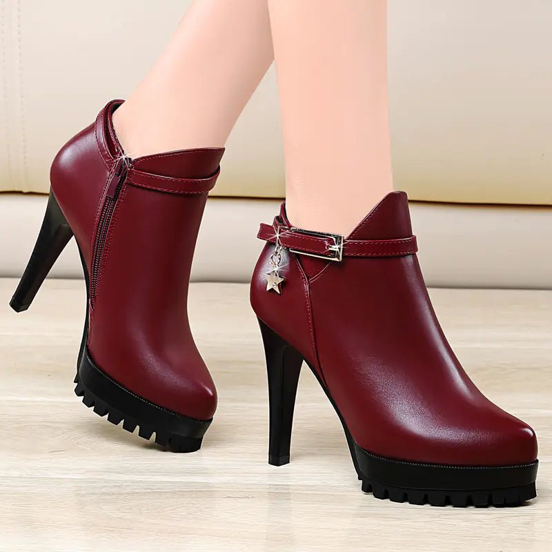 Pointed High Heel Women's Shoes, Sexy Versatile Flats - Trendy Home Mart