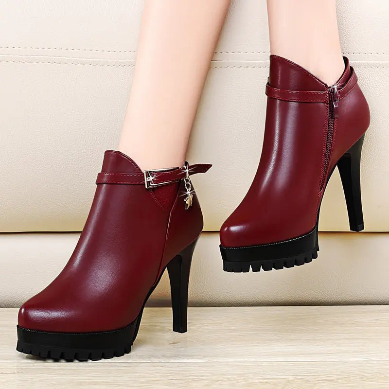 Pointed High Heel Women's Shoes, Sexy Versatile Flats - Trendy Home Mart