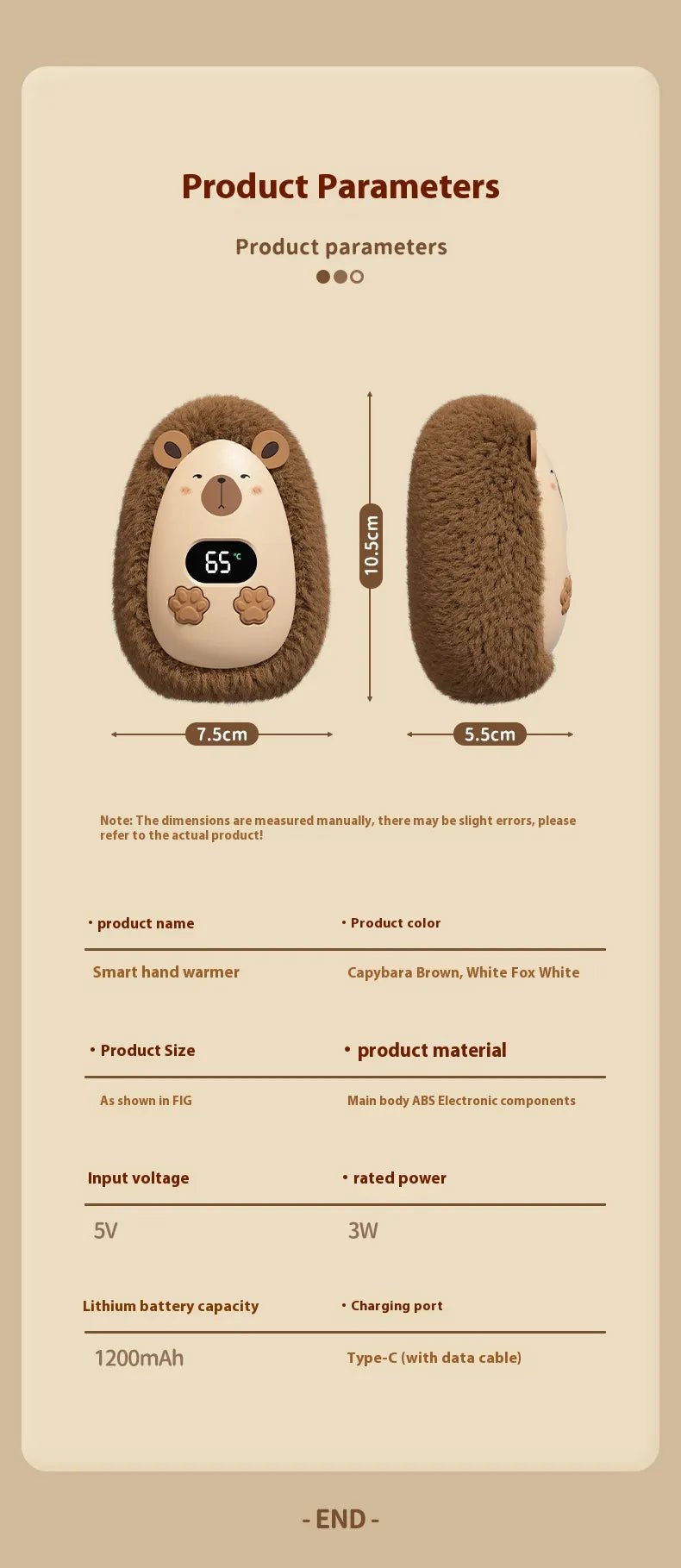 Portable Rechargeable Hand Warmer - Trendy Home Mart
