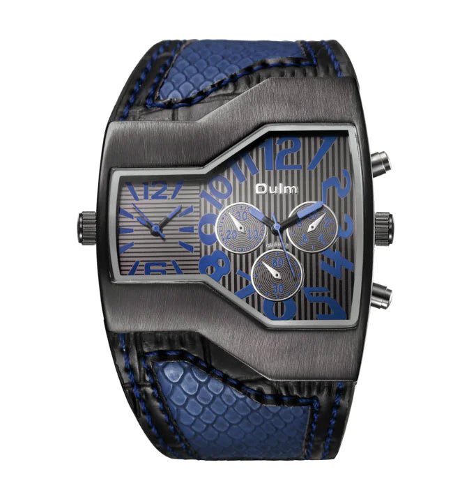 Quartz Watch for Men – Waterproof Leather Strap - Trendy Home Mart