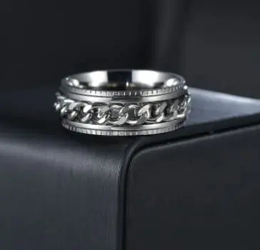 Fidget Spinner Rings – Tungsten & Stainless Steel Anxiety-Relief Bands